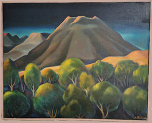 Lyuben Boyadzhiev, 1987, &Ouml;il, "Vesuvius", 65х80 cm.,