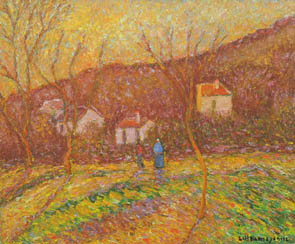 The Artist Adalberto Lütkemeyer, A conversa-óleo- 65x81 cm., Price USD ask