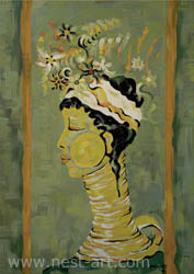 Die Malerin Margarita Dragiev, A graceful way, 50/65cm, oil on canvas, Price: EUR 1200