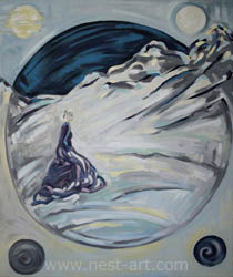 Die Malerin Margarita Dragiev, Dream On, 50/60cm, oil on canvas, Price: EUR 1200 