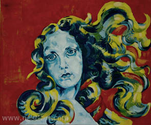 Die Malerin Margarita Dragiev, Botticelli Venus, 38/46cm, oil on canvas, Price: EUR 620