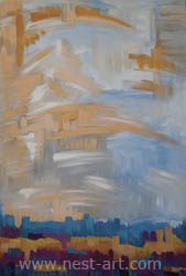 Die Malerin Margarita Dragiev, Longing, 40/60cm, oil on canvas, Price: EUR 540