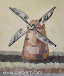 Die Malerin Margarita Dragiev, Serenity I, 46/55cm, oil on canvas, Price: EUR 720